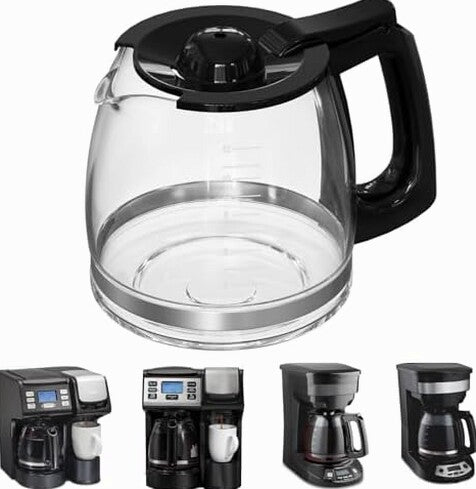 12-Cup Replacement Glass Coffee Carafe Compatible With Hamilton Beach FlexBrew - 990136800