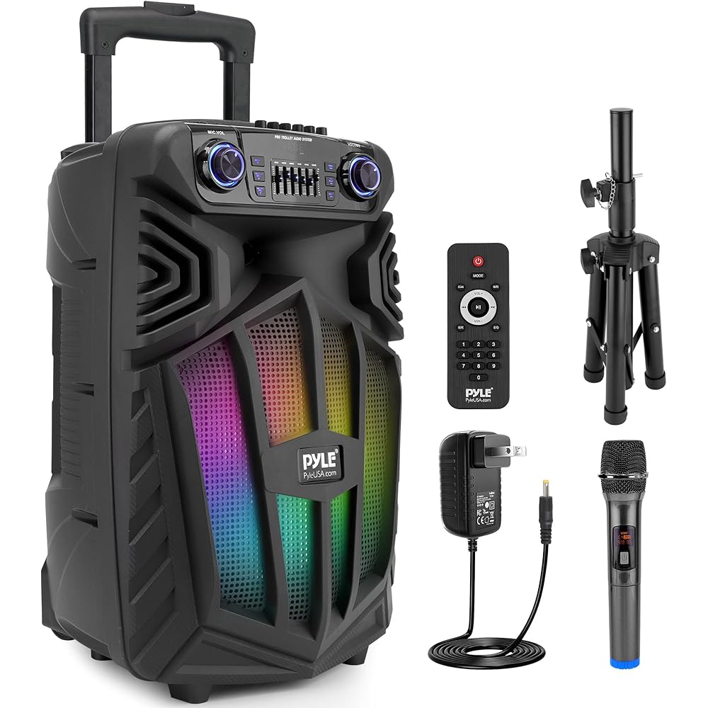 Pyle Portable Bluetooth PA Speaker System, 15-Inch, 1680W
