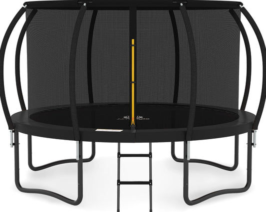 JUMPZYLLA 8FT Outdoor Trampoline With Enclosure for Kids - 14FT