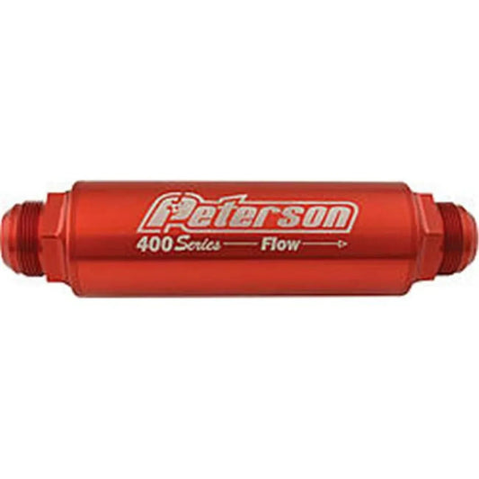 Peterson Fluid 400 Series Inline Oil Filter - 20 AN Fittings, 75 Micron